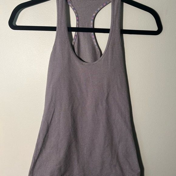Lululemon purple stripe racerback tank top 4 - Picture 3 of 5